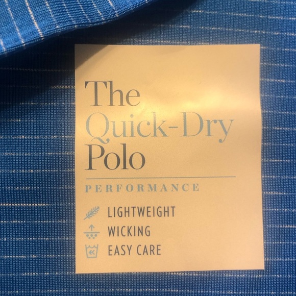 Croft & Borrow quick dry blue polo - size small men’s - Picture 4 of 9
